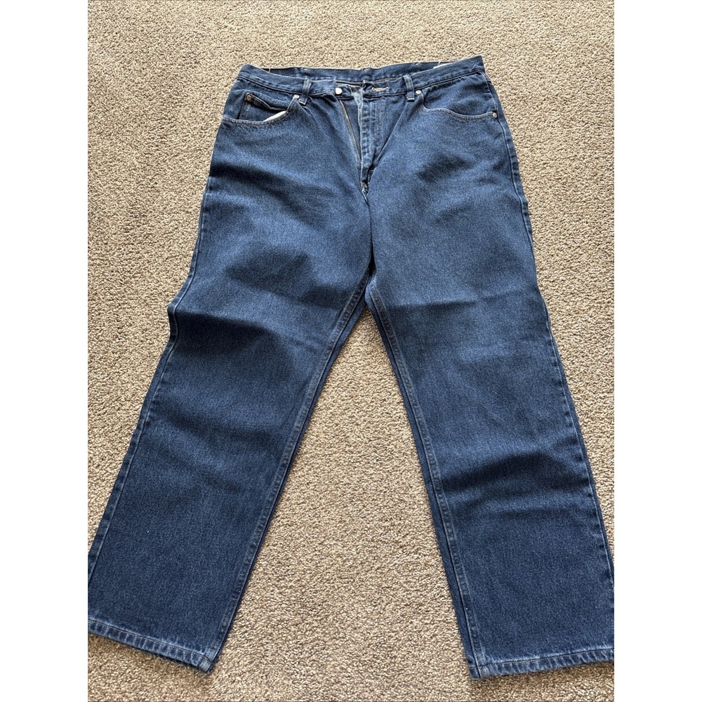 Unisex Dark Wash Wrangler‎ Jeans Size 38X30